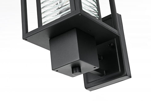 Elegant Lighting Bouvier 7 inch Outdoor Pendant in Black Model: OD344W14BK