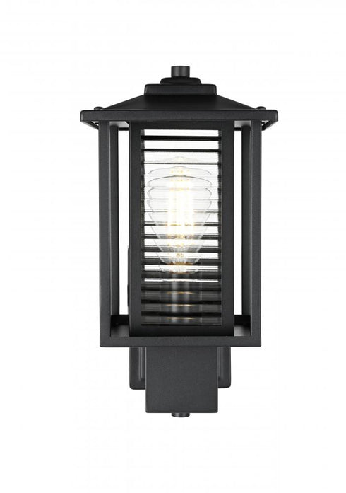 Elegant Lighting Bouvier 7 inch Outdoor Pendant in Black Model: OD344W14BK