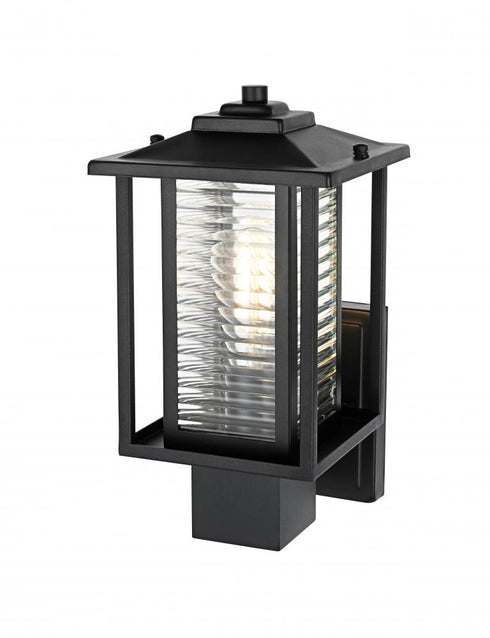 Elegant Lighting Bouvier 7 inch Outdoor Pendant in Black Model: OD344W14BK