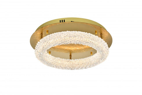 Elegant Lighting Bowen 18 Inch Adjustable LED Flush Mount in Chrome Model: 3800F18C