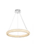 Elegant Lighting Bowen 24 Inch Adjustable LED Chandelier in Chrome Model: 3800D23C