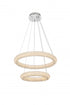Elegant Lighting Bowen 24 Inch Adjustable LED Chandelier in Chrome Model: 3800G24C