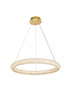 Elegant Lighting Bowen 26 Inch Adjustable LED Chandelier in Chrome Model: 3800D26C