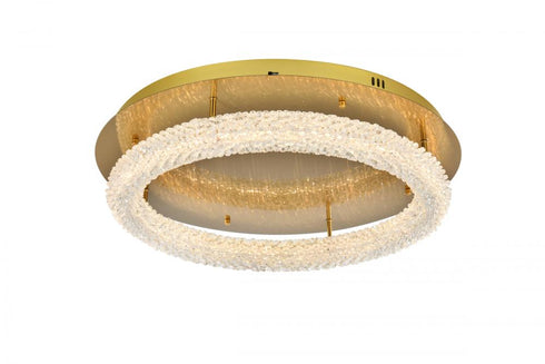 Elegant Lighting Bowen 26 Inch Adjustable LED Flush Mount in Chrome Model: 3800F26C