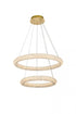 Elegant Lighting Bowen 28 Inch Adjustable LED Chandelier in Chrome Model: 3800G28C