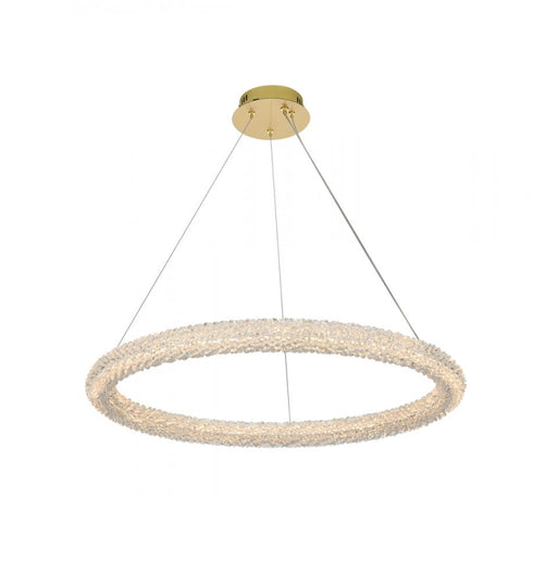 Elegant Lighting Bowen 32 Inch Adjustable LED Chandelier in Chrome Model: 3800D31C