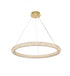 Elegant Lighting Bowen 32 Inch Adjustable LED Chandelier in Chrome Model: 3800D31C