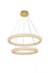 Elegant Lighting Bowen 32 Inch Adjustable LED Chandelier in Chrome Model: 3800G32C