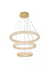 Elegant Lighting Bowen 32 Inch Adjustable LED Chandelier in Chrome Model: 3800G3LC