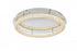 Elegant Lighting Bowen 33.5 inch LED Flush Mount in Chrome Model: 3800F33C