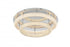 Elegant Lighting Bowen 33.5 inch LED Flush Mount in Chrome Model: 3800F33C