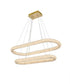 Elegant Lighting Bowen 42 Inch Adjustable LED Chandelier in Chrome Model: 3800G42L2C