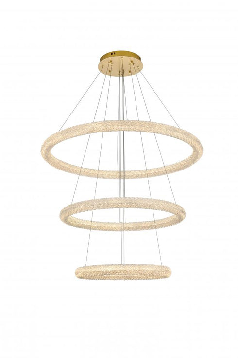 Elegant Lighting Bowen 42 inch LED chandelier in chrome Model: 3800G41C