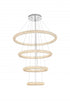 Elegant Lighting Bowen 42 inch LED chandelier in chrome Model: 3800G41C