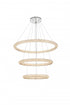 Elegant Lighting Bowen 42 inch LED chandelier in chrome Model: 3800G41C