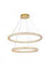 Elegant Lighting Bowen 42 inch LED chandelier in chrome Model: 3800G42C