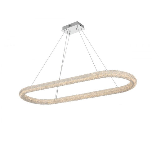 Elegant Lighting Bowen 51 Inch Adjustable LED Chandelier in Chrome Model: 3800D50L1C
