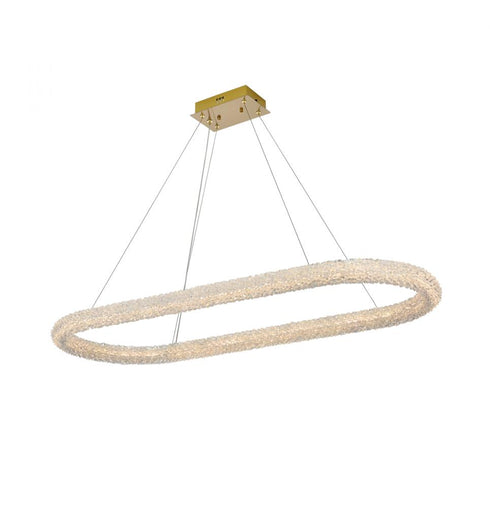Elegant Lighting Bowen 51 Inch Adjustable LED Chandelier in Chrome Model: 3800D50L1C