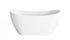 Elegant Lighting Bristol 59 inch Bathtub in Glossy White with Brushed Gold Trim Model: BT30459GW-BGD