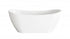 Elegant Lighting Bristol 67 inch Bathtub in Glossy White with Brushed Gold Trim Model: BT30467GW-BGD