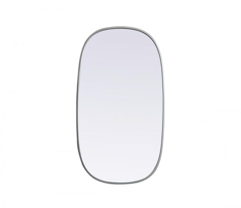 Elegant Lighting Brynn Metal Frame Oval Mirror 24x60 Inch in Silver Model: MR2B2460SIL