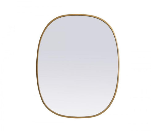 Elegant Lighting Brynn Metal Frame Oval Mirror 24x60 Inch in Silver Model: MR2B2460SIL