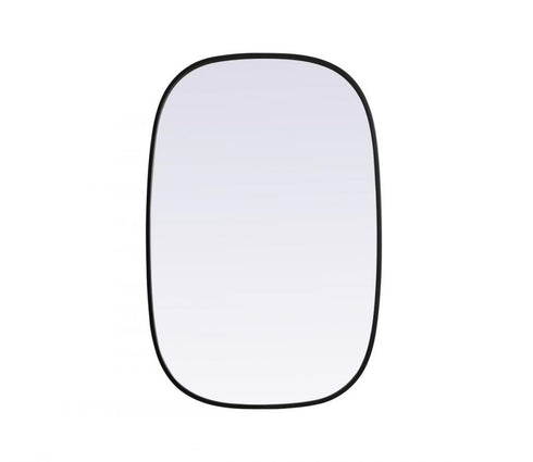 Elegant Lighting Brynn Metal Frame Oval Mirror 24x60 Inch in Silver Model: MR2B2460SIL