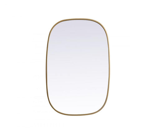 Elegant Lighting Brynn Metal Frame Oval Mirror 24x60 Inch in Silver Model: MR2B2460SIL