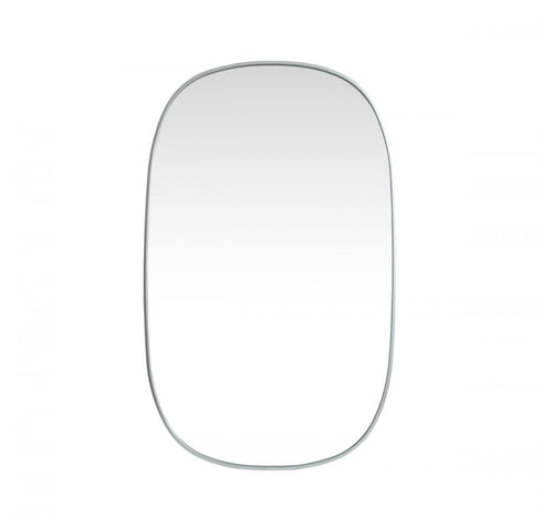 Elegant Lighting Brynn Metal Frame Oval Mirror 24x60 Inch in Silver Model: MR2B2460SIL