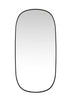 Elegant Lighting Brynn Metal Frame Oval Mirror 24x60 Inch in Silver Model: MR2B2460SIL