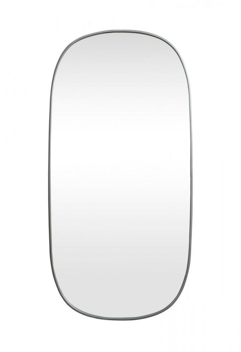 Elegant Lighting Brynn Metal Frame Oval Mirror 24x60 Inch in Silver Model: MR2B2460SIL