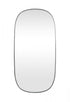 Elegant Lighting Brynn Metal Frame Oval Mirror 24x60 Inch in Silver Model: MR2B2460SIL