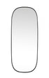Elegant Lighting Brynn Metal Frame Oval Mirror 24x60 Inch in Silver Model: MR2B2460SIL