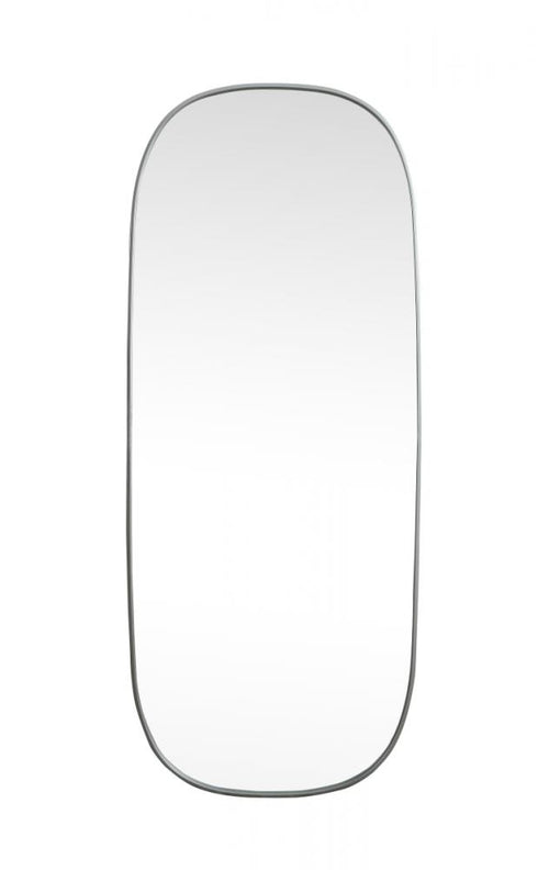 Elegant Lighting Brynn Metal Frame Oval Mirror 24x60 Inch in Silver Model: MR2B2460SIL