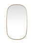Elegant Lighting Brynn Metal Frame Oval Mirror 24x60 Inch in Silver Model: MR2B2460SIL