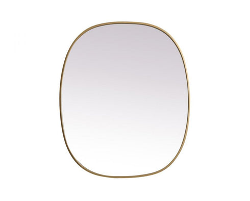 Elegant Lighting Brynn Metal Frame Oval Mirror 24x60 Inch in Silver Model: MR2B2460SIL