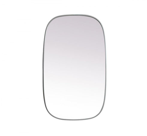 Elegant Lighting Brynn Metal Frame Oval Mirror 24x60 Inch in Silver Model: MR2B2460SIL