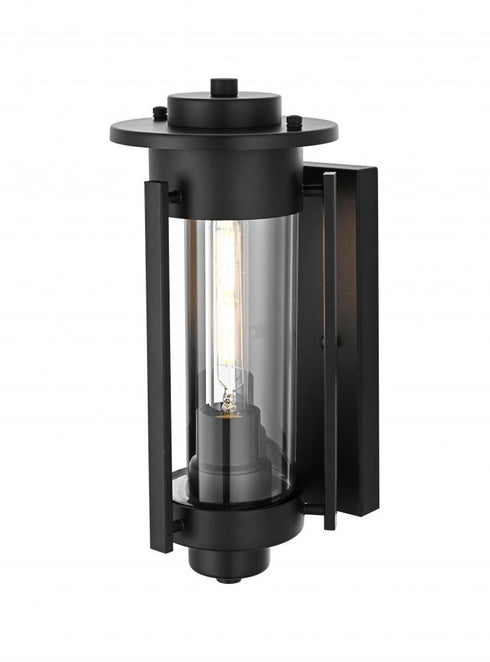 Elegant Lighting Bucknell 7 inch Outdoor Pendant in Black Model: OD349W15BK