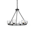 Elegant Lighting Cadence Pendant Light D26 Inch G9 Lt6 40 Watt Black in Black and Clear Finish Model: 5100D26BK