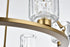 Elegant Lighting Cadence Pendant Light D26 Inch G9 Lt6 40 Watt Satin Gold in Satin Gold and Clear Finish Model: 5100D26SG