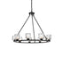 Elegant Lighting Cadence Pendant Light D32 Inch G9 Lt9 40 Watt Black in Black and Clear Finish Model: 5100D32BK
