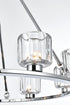 Elegant Lighting Cadence Pendant Light D32 Inch G9 Lt9 40 Watt Chrome in Chrome and Clear Finish Model: 5100D32C