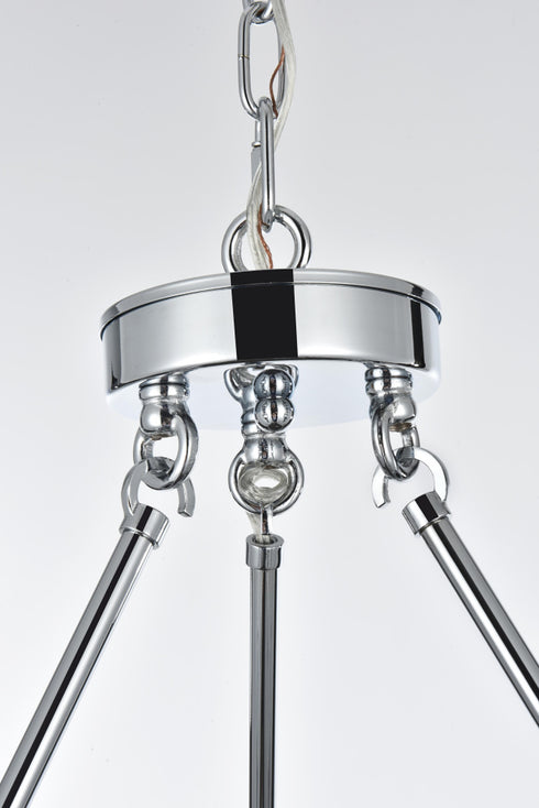 Elegant Lighting Cadence Pendant Light D32 Inch G9 Lt9 40 Watt Chrome in Chrome and Clear Finish Model: 5100D32C