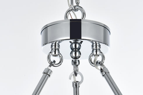 Elegant Lighting Cadence Pendant Light D36 Inch +26 Inch G9 Lt15 40 Watt Chrome in Chrome and Clear Finish Model: 5100L236C