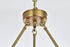 Elegant Lighting Cadence Pendant Light D36 Inch +26 Inch G9 Lt15 40 Watt Satin Gold in Satin Gold and Clear Finish Model: 5100L236SG