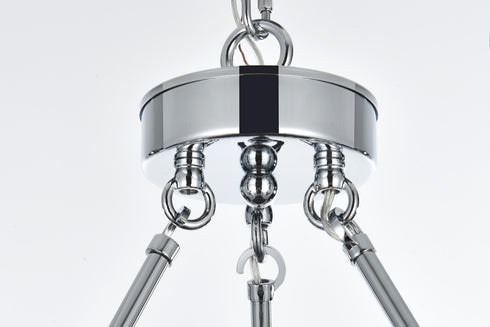 Elegant Lighting Cadence Pendant Light D36 Inch +48 Inch G9 Lt21 40 Watt Chrome in Chrome and Clear Finish Model: 5100L248C