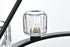 Elegant Lighting Cadence Pendant Light D36 Inch G9 Lt9 40 Watt Black in Black and Clear Finish Model: 5100D36BK