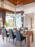 Elegant Lighting Cadence Pendant Light D36 Inch G9 Lt9 40 Watt Chrome in Chrome and Clear Finish Model: 5100D36C