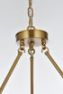 Elegant Lighting Cadence Pendant Light D36 Inch G9 Lt9 40 Watt Satin Gold in Satin Gold and Clear Finish Model: 5100D36SG