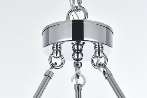 Elegant Lighting Cadence Pendant Light D48 Inch +36 Inch +26 Inch G9 Lt27 40 Watt Chrome in Chrome and Clear Finish Model: 5100L348C